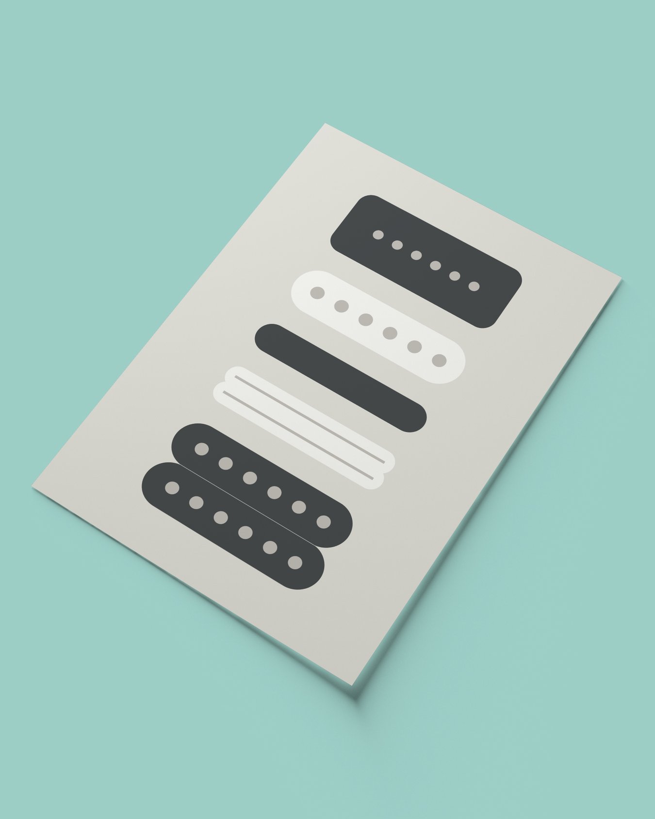 Image of Guitar Pickups Print