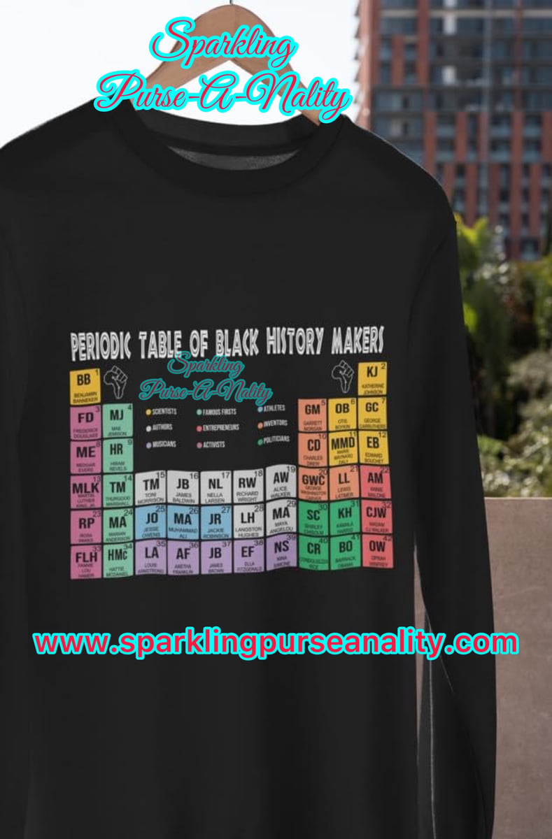 Periodic Table of Black History Makers | Sparkling Purse-A-Nality