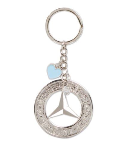 Mercedes Crest Charm Keychain