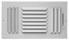 Stamped 3 Way Register w/ Multi-Shutter Damper