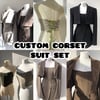 Custom Reworked Corset Suit Set *three weeks delivery*