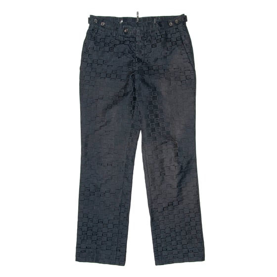 Image of Gucci by Tom Ford 2000 Mens Runway Logo Trousers
