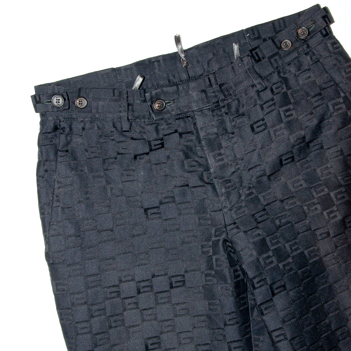 Image of Gucci by Tom Ford 2000 Mens Runway Logo Trousers