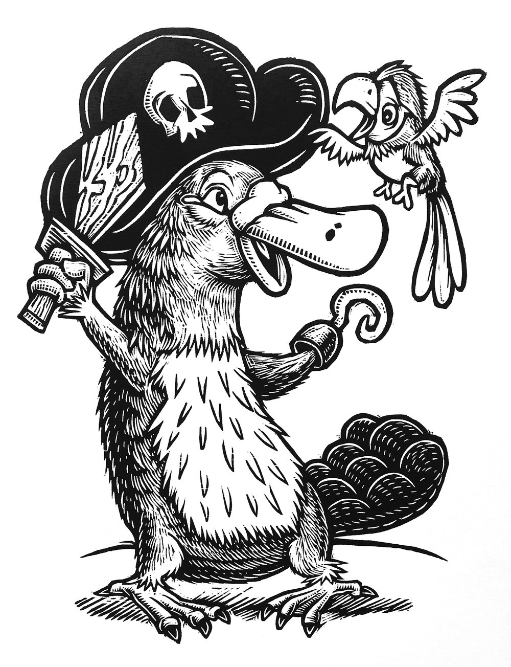 Captain Platypus Shirt (A1) **FREE SHIPPING**