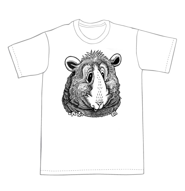 Guinea Pig T-shirt (A3) **FREE SHIPPING**