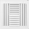 Adjustable Curved Blade 4 Way Steel Diffuser (no damper )