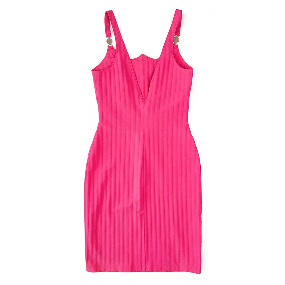 Image of Versace Jeans Couture Bodycon Dress Pink
