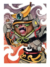 -PRINT- Samurai Monkey