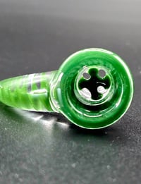 Image 2 of 2K Glass Art 18mm Unground Slide Green