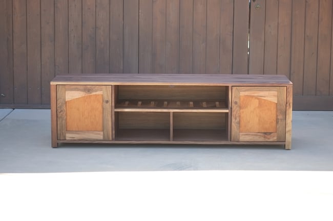 Custom Walnut Media Cabinet