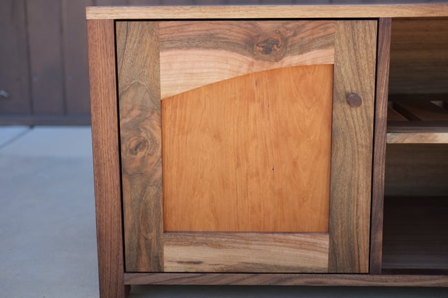 Custom Walnut Media Cabinet