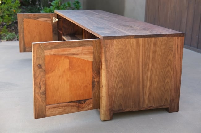 Custom Walnut Media Cabinet