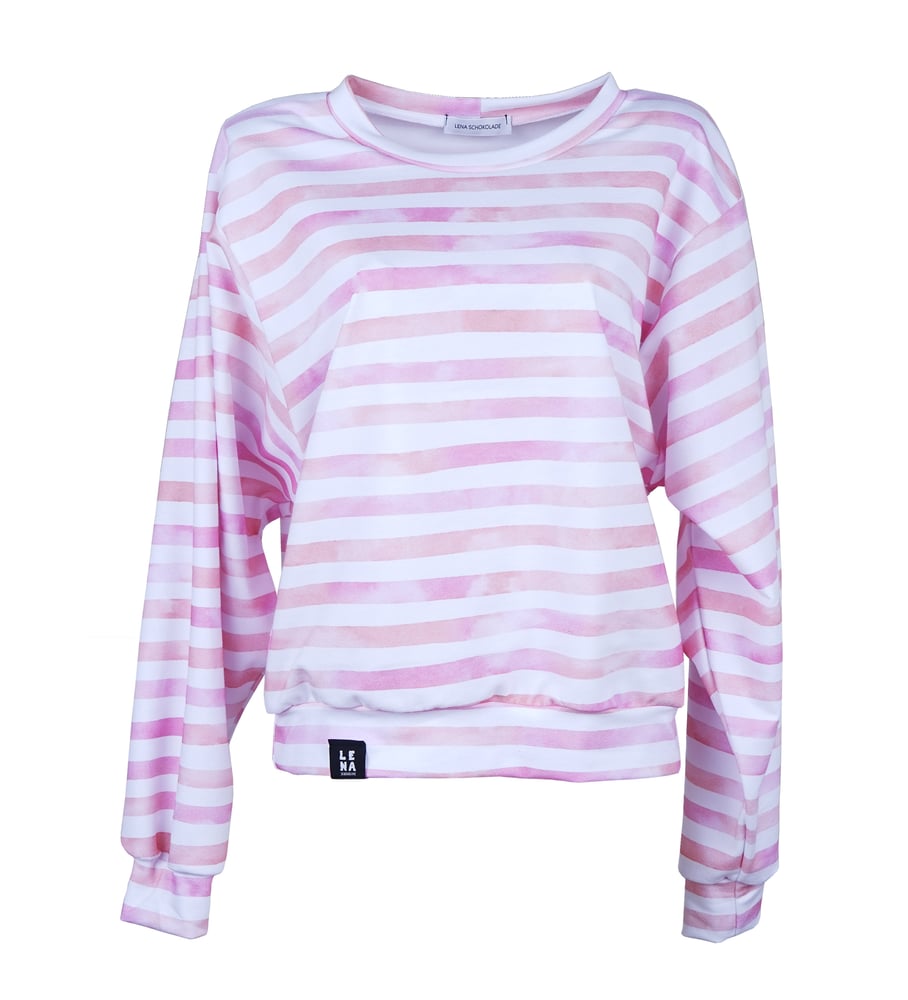 Image of Sweater Pastell Streifen rose