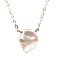 Image 1 of Keshi Pearl Necklace Solitaire