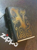 Image of Victory Electric Tattoo limited edition brass Zippo lighter