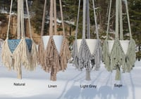 Image 2 of Short-Fringe Boho Plant Hangers 