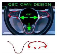 Image 1 of New generation Vw steering wheel trim stickers for Mk8 Vw Golf, Transporter t6.1 , Mk5 Caddy