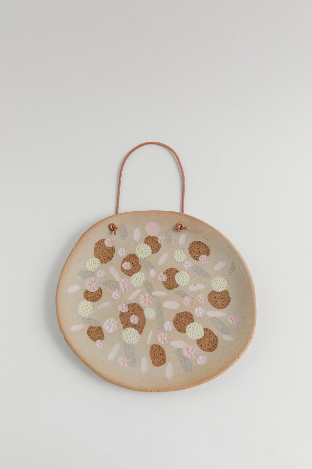 Image of Porcelain Inlay Hanging Platter - Spring No.2