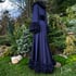 Midnight Blue Limited Edition Ruffled Dominique Vegan Dressing Gown Image 4