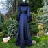 Midnight Blue Limited Edition Ruffled Dominique Vegan Dressing Gown SIZE S Image 3