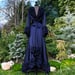Image of Midnight Blue Limited Edition Ruffled Dominique Vegan Dressing Gown
