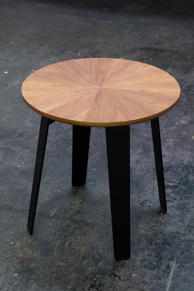 ST02 SUNBURST SIDE TABLE IN TASMANIAN BLACKWOOD