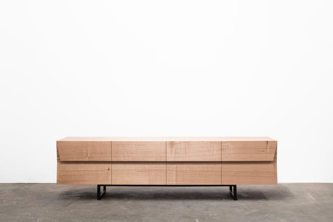 CLIPPED WING SIDEBOARD IN TASMANIAN OAK