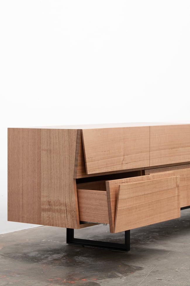 CLIPPED WING SIDEBOARD IN TASMANIAN OAK