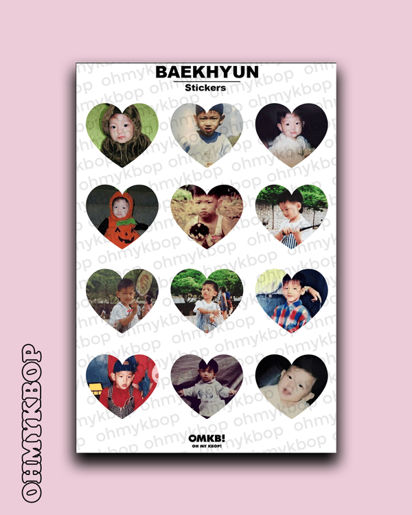 Image of Baby Baekhyun sticker sheet