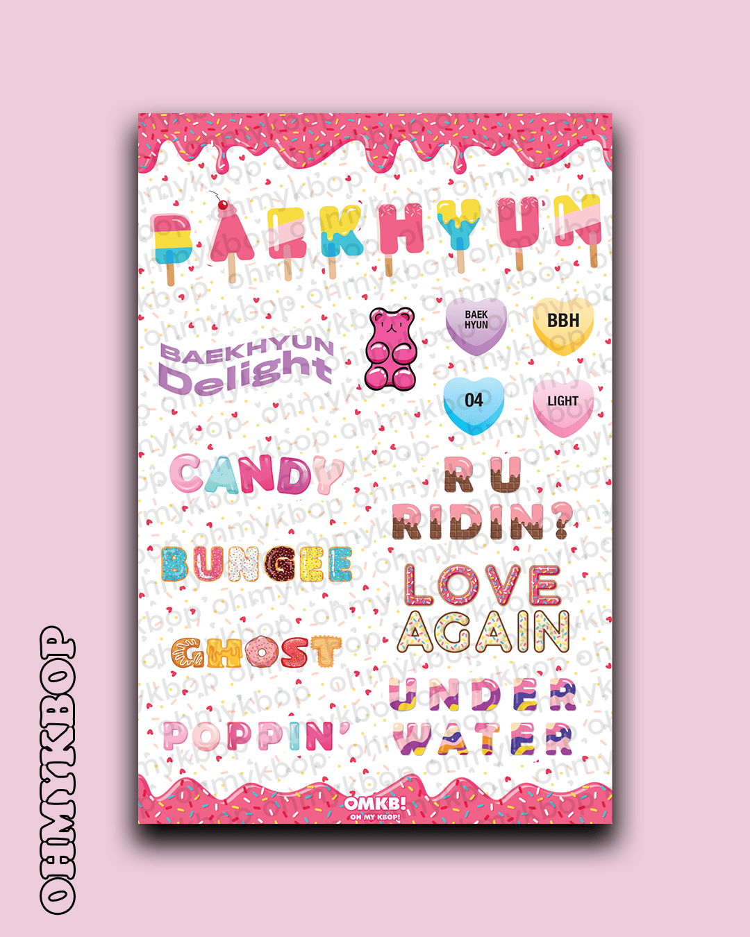 Image of Baekhyun Candy Sticker Sheet