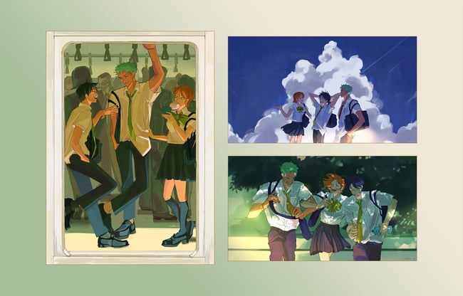 Romance Dawn Trio Prints