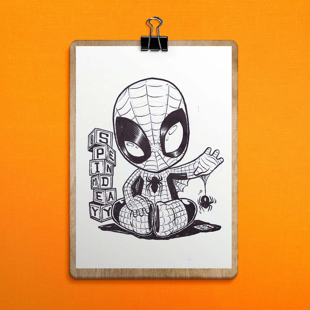 Image of Chibi Spider-man Original Art