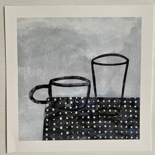 Water and coffee ~ Giclee Print
