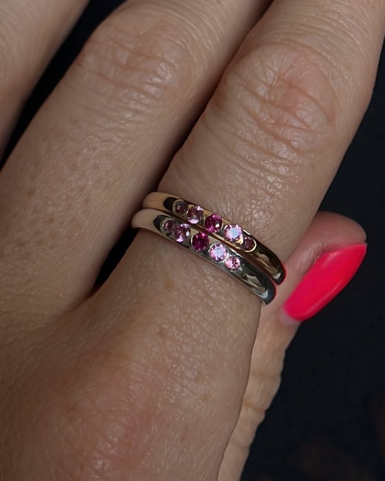 Image of Pink Machine Stacking Ring