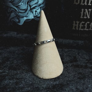 Image of Stardust cut out star ring (sterling silver)
