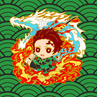 Image 1 of Tanjirou Enamel Pin