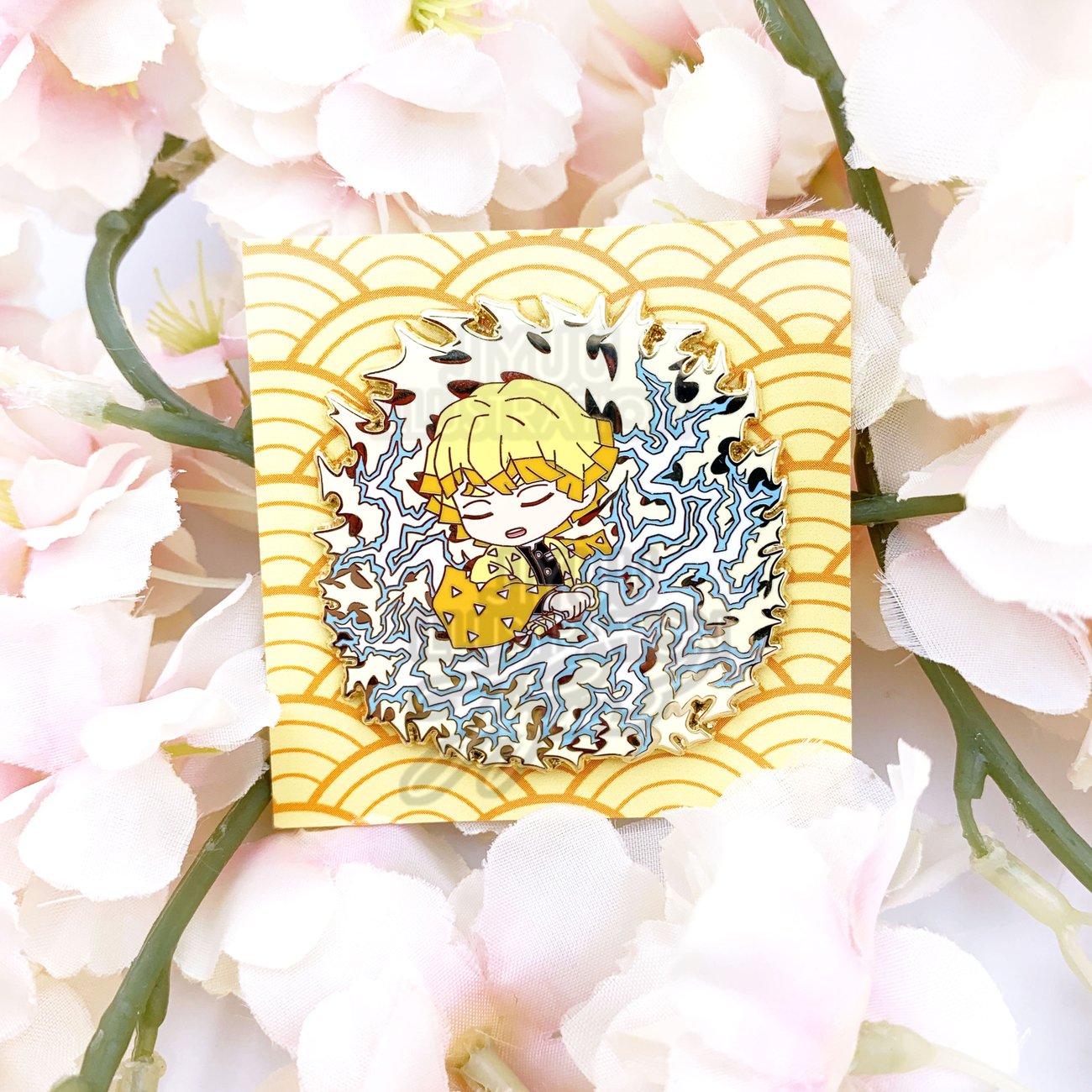 Zenitsu Enamel Pin Jiyuu Illustration