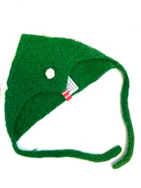 Image 1 of Pom pom hat forest green 
