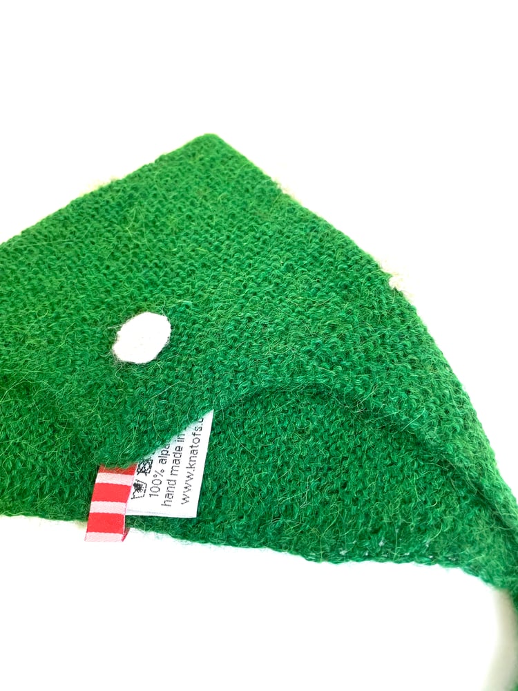 Image of Pom pom hat forest green 
