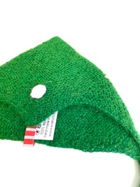 Image 2 of Pom pom hat forest green 