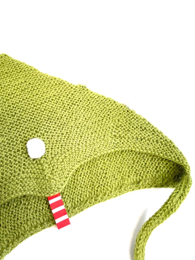 Image of Pom pom hat light green