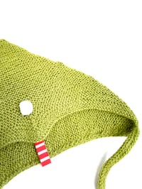Image 2 of Pom pom hat light green