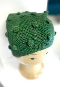 Image 2 of Dots hat forest green