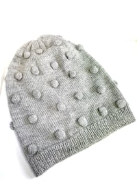 Image 3 of Dots hat light grey