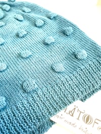 Image 5 of Dots hat turqoise 