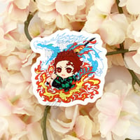 Image 2 of Tanjirou Pin Sticker