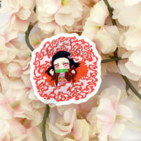 Image 2 of Nezuko Pin Sticker
