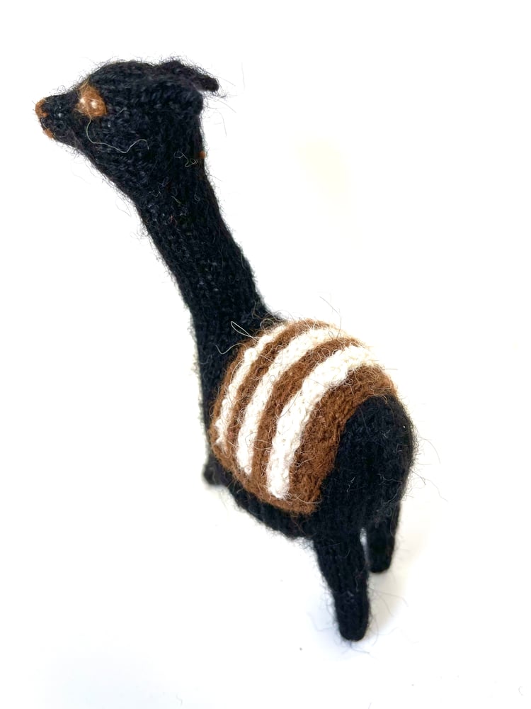 Image of Finger puppet Alpacka black