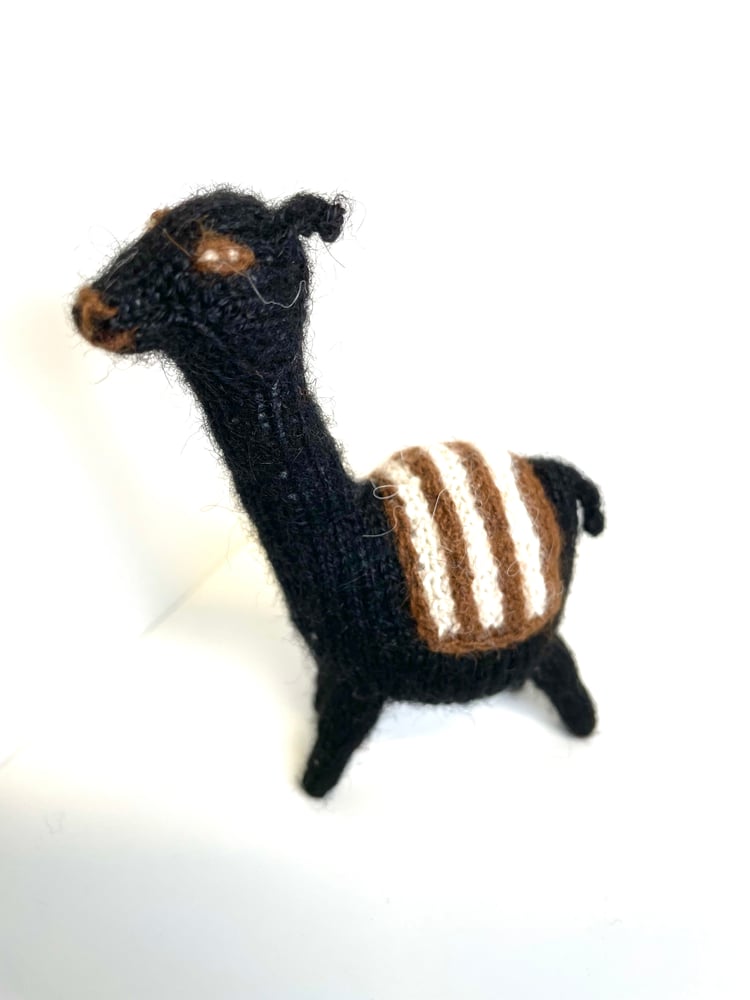 Image of Finger puppet Alpacka black