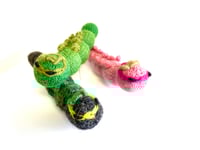 Image 3 of Finger puppet caterpillar grey